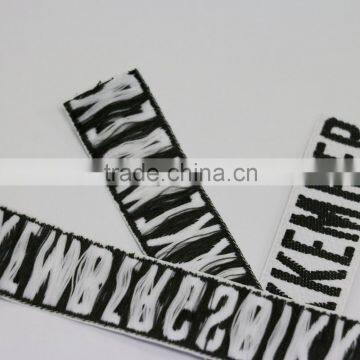 Black&White Cheap Clothing Labels Tag Lable Woven Label for Garment Shoes Jeans