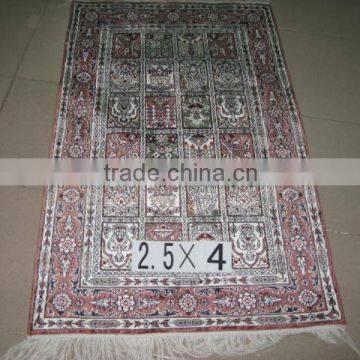 muslim prayer silk rug handmade silk rug factory price pink