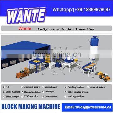 2015 China Block Machinery QT6-15B automatic cement block making machine