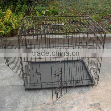 china galvanized steel iron wire large double heavy duty strong stainless large dog cage