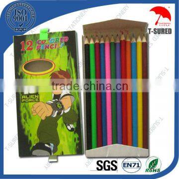 12 pcs Children Wooden Color Pencil Sets