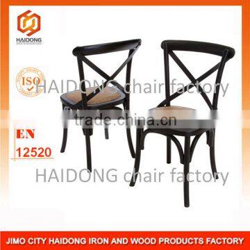 Wood Cross Back X back Chair for wedding and party