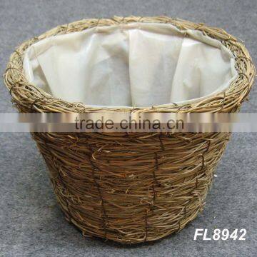 rattan flower pot,flower pot basket,rattan planter basket,plant pot,garden pot,rattan basket,florist basket,floral arrangement