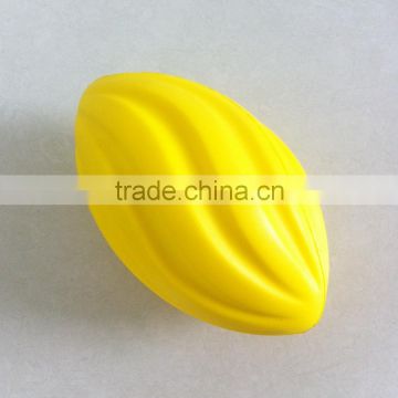 yellow rugby spiral foam ball