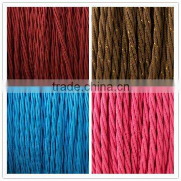 twisted braided electrical cord textile lighting lamp cable