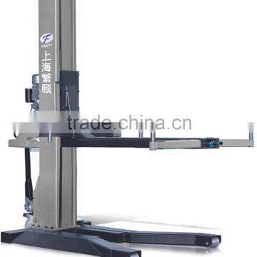 movable single post hydraulic car lift ,manual single side release system