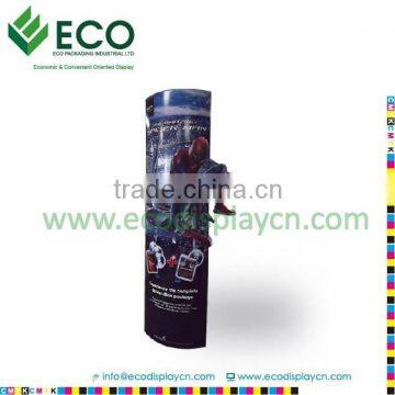 Folding Totem Cardboard Display For Supermarket, Promotional Advertising Standee With People Shape