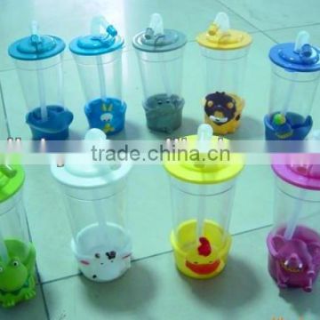 Plastic Straw Cup For Children,Cup With Straw