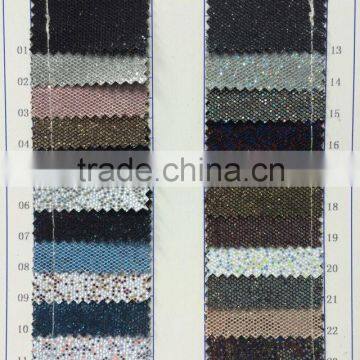 2016 New Design Shining Lace Glitter PU Synthetic Leather Quality Choice photo-3