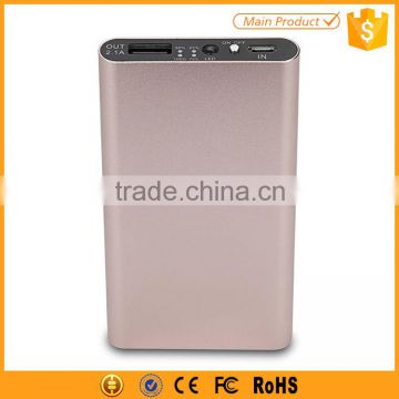 Shenzhen Factory Aluminum Power Bank 5600mAh Power Bank for iphone for samsung