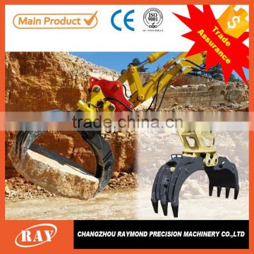 hydraulic excavator rotating grapple suits for pc300, excavator attachment grapple, log grapple