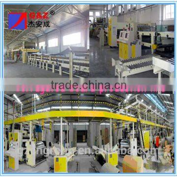 High speed automatic 5 layer corrugated paperboard production line