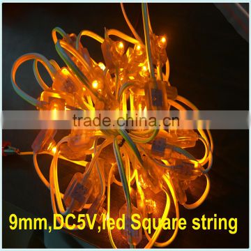 Christmas Holiday Name and 5V Voltage battery powered led square string light