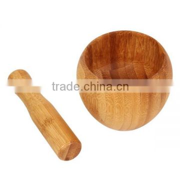 Eco-friendly Spice Grinder,Bamboo Garlic Mortar and Pestle                        
                                                Quality Choice