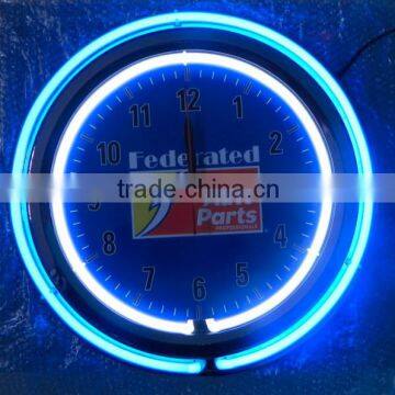 Double Neon 15 inch or 17" Neon Clock