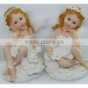 Cute resin angel figurines, angel sculpture