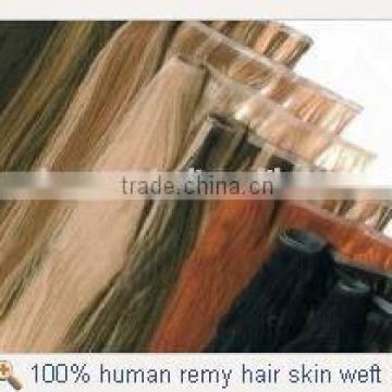 hot colors tape skin weft real remy human hair extension Indian hair