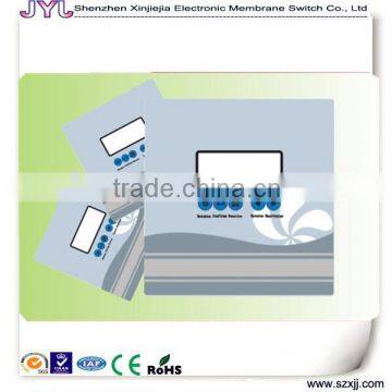 Embossed tactile membrane switch/pane/stickers with lcd window