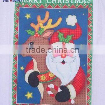 40"H heat transfer printing santa flag