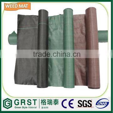 high quality color (Black Green Brown) pp weed control cover mat/fabric