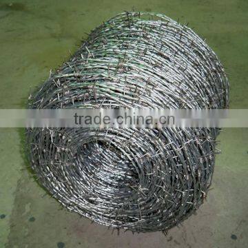 galvanized barbed wire price (ISO9001 Factory)