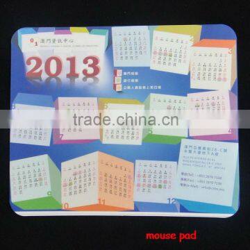 2013 calendar mouse pad as gifts