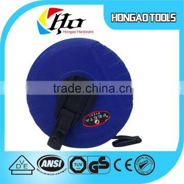 cheapest leather measuring tape,blue color case fiberglass tape measure,steel measure tape