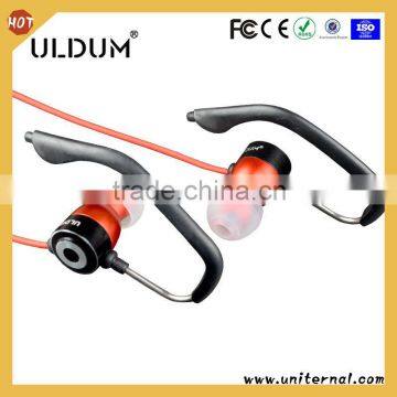 ULDUM Brand super heavy bass headphone with mic ear hook sport headphones for Mp3