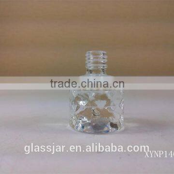 8ML clear nail polish bottle with unique glass bottles