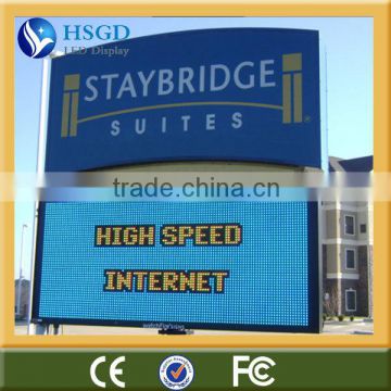 CE approved ph16 outdoor led display screen with RGB color and high brightness backpack billboard