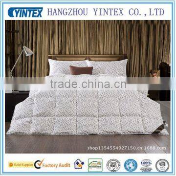 wholesale white color cotton duck down Comforter set