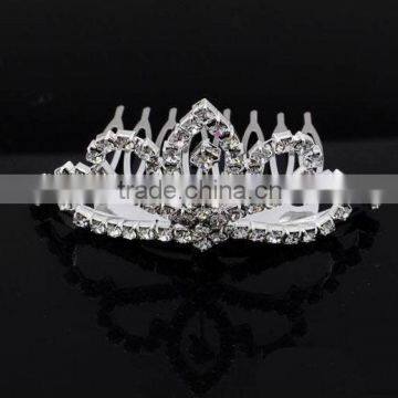 New designs rhinestone halloween pageant full tiara crown