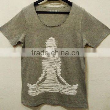 "100% ORGANIC COTTON YOGA PRINTED T-SHIRT"