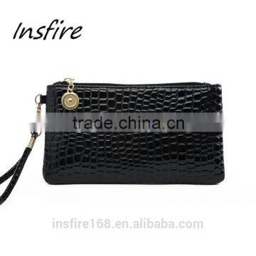 Woman fashion Pu leather handbag lady clatch purse