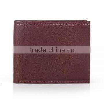 Bi-fold Genuine leather man wallet