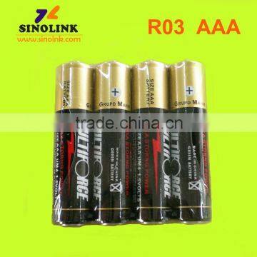 multiforce Shrink Wrap R03 SIZE AAA UM4 1.5V Battery trading companies For the Africa Market