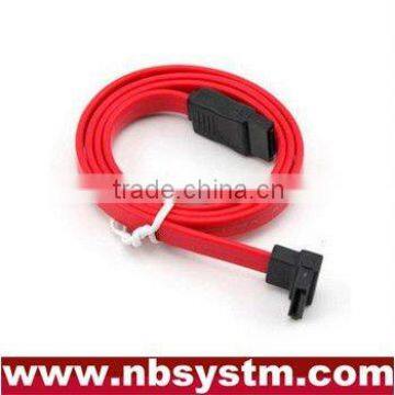 high speed SATA2 data cable, SATA II data cable 1 x straight + 1 x right angle