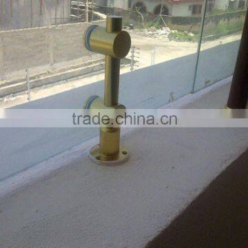 aluminum anodizing glass handrail stand holder base of post 50mm handrail holder