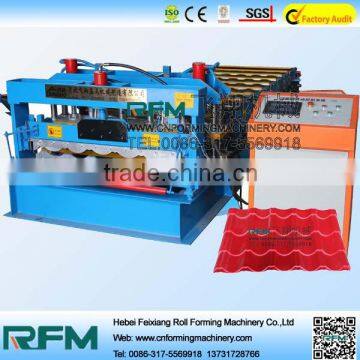 Glazed tile forming machine, glazed tiles roof cold roll forming machine