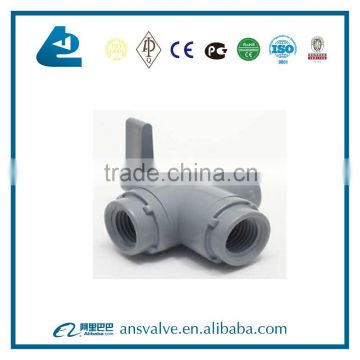 Handle PVC 3 Way Ball Valve