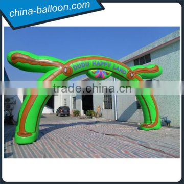 inflatable monster arch / green color inflatable cartoon arch with ear