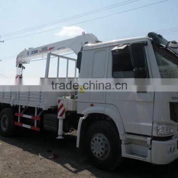 For sale cheaper than used trucks!!Sinotruk howo 6x4 crane truck hot sale in Asia, Africa and South America