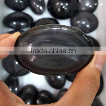 Natural Crystal Healing Stones Rainbow Obsidian Pocket Stone for Hand Exercise