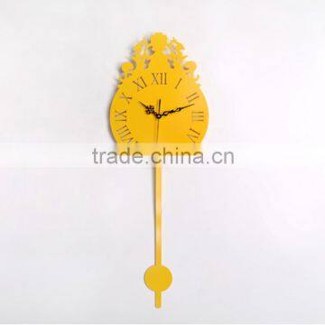 Roman numeral metal design iron large wall clock