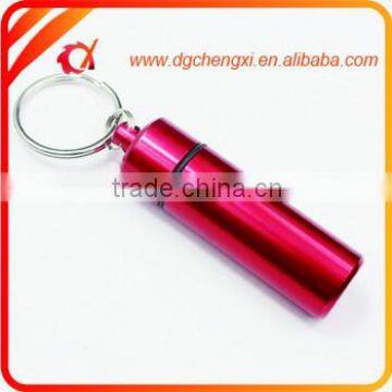 Hot Sale Red Flat Bottom Waterproof Pill Bottle/darily pill box,earplug case,vitamin box