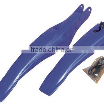 good quality wholesale price plastic bicycle mudguard blue lightweight bicycle mudguard