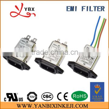 IEC 320 ac socket plug in EMI emc line filter