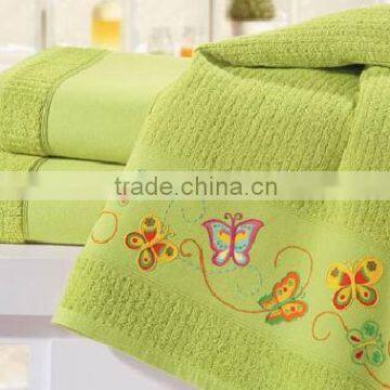 solid jacquard towel