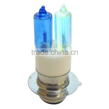 Motorcycle Halogen Double Bulb Light twins bulbs blue and colorful