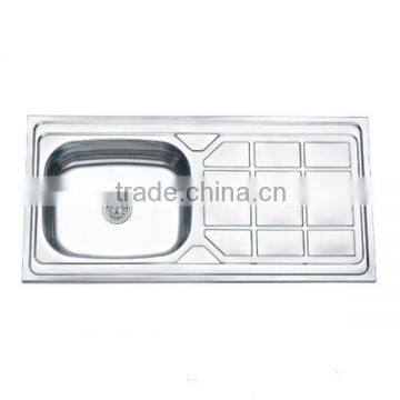 stainless steel portable kitchen sink unit with single bowl